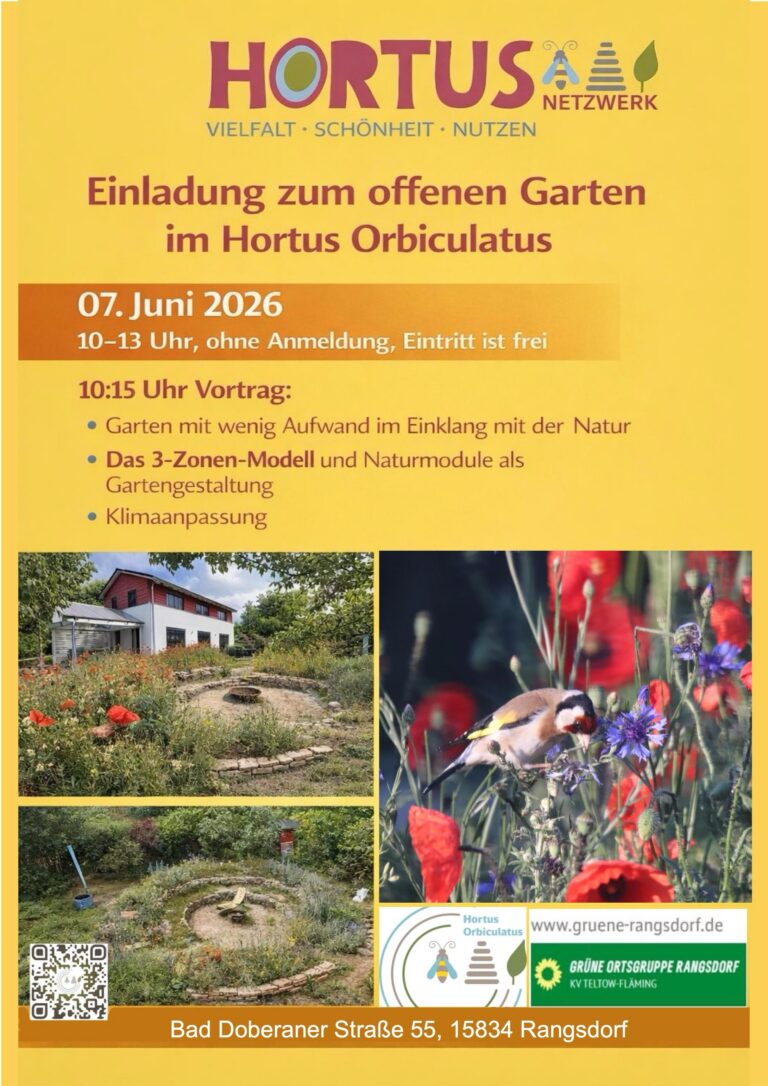 Offener Garten im Hortus Orbiculates
